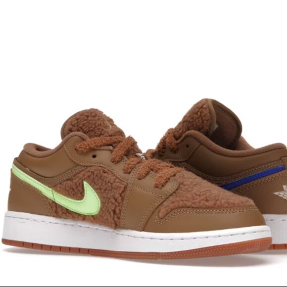 Nike Shoes - Nike Air Jordan 1 Low Teddy Bear Sneakers Size 6.5Y Women’s 8 EUC